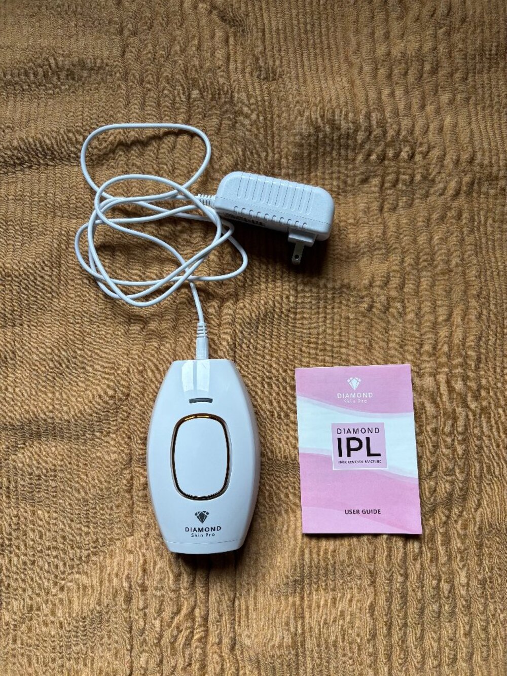 Diamond Skin Pro IPL Laser Hair Removal Handheld Device + User Guide